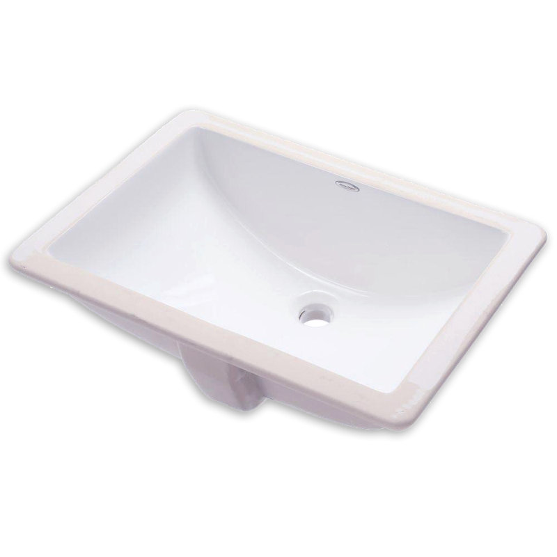 American Standard Studio White Vitreous China Rectangular Undermount